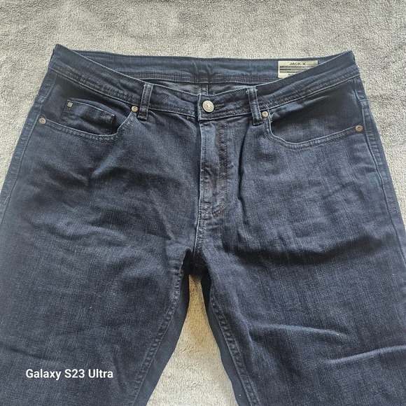 Men's, Buffalo David Bitton, dark denim jeans "JACK-X" slim straight,36x32, NWOT - Picture 2 of 12